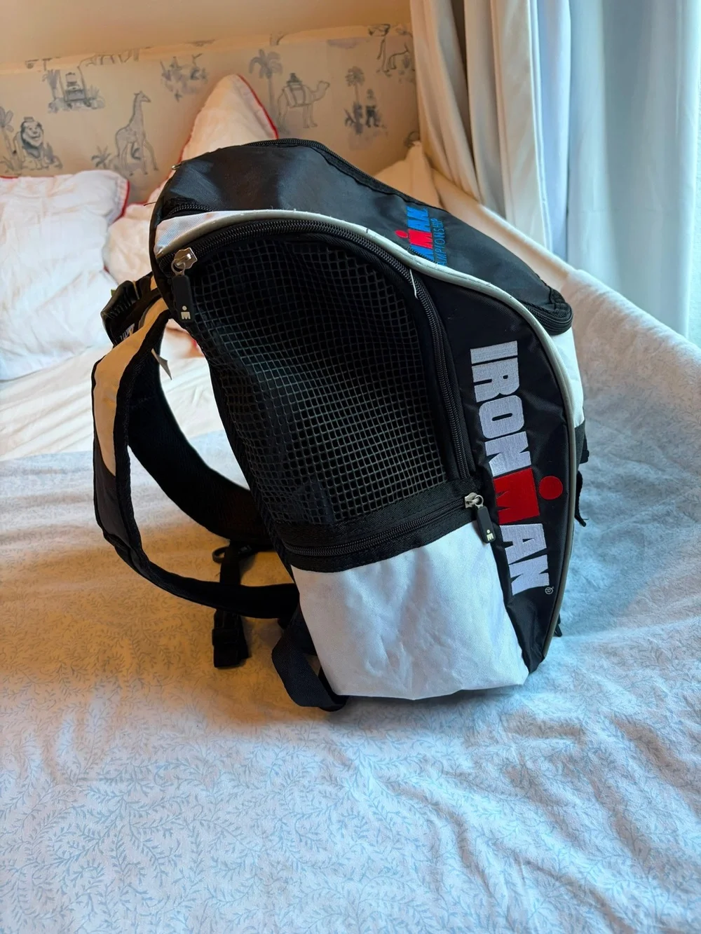 Ironman US Championship Black and White Backpack
